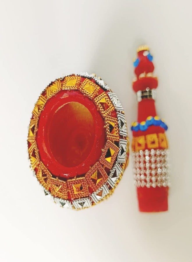 MAYAPURI Handmade Gaachh Kouto or Gachkouto for Bengali Wedding Sindur Box | Wooden Sindoor Dani | Design Sindhora - Image 3