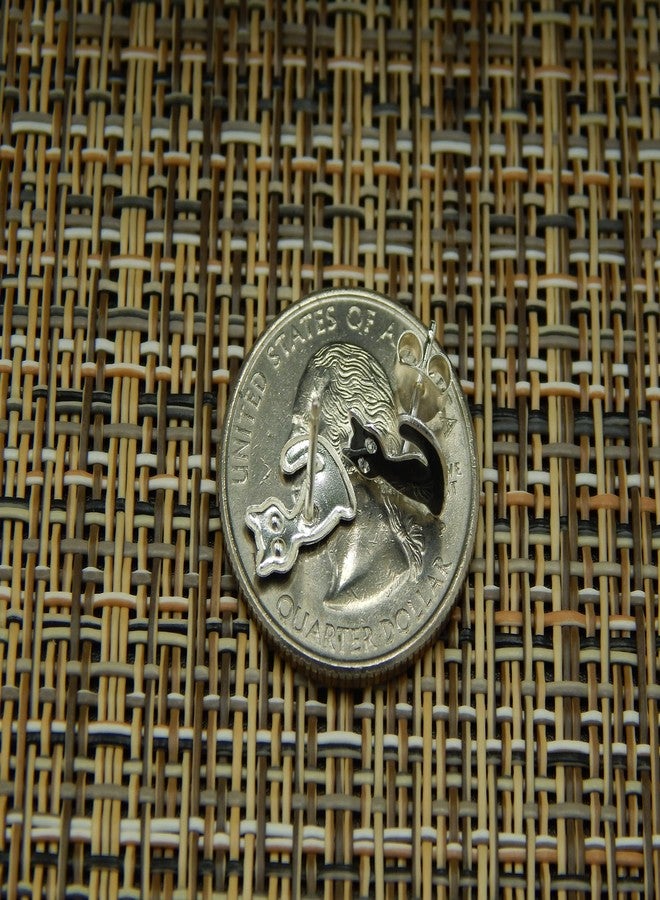 آيسروز أقراط ICYROSE من الفضة الإسترليني بتصميم قطة سوداء مرصعة بالكريستال للهالوين 41515 (خالية من النيكل) - Image 4