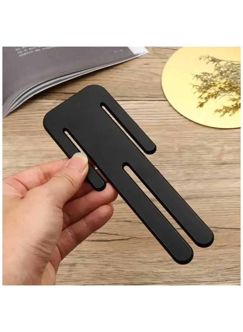 Generic 2 Pcs Premium Acrylic Bathroom Toilet Door Sign Set Durable Wall Mounting for Male/Female Facilities Signs for Door Unisex Bathroom Sign - Black  - Image 2