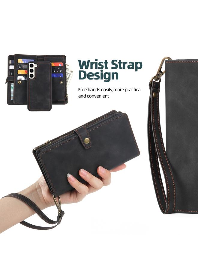 S-TOP Case For Samsung Galaxy S23+ 5G Zipper Wallet Magnetic Detachable Leather Phone Case - Image 4