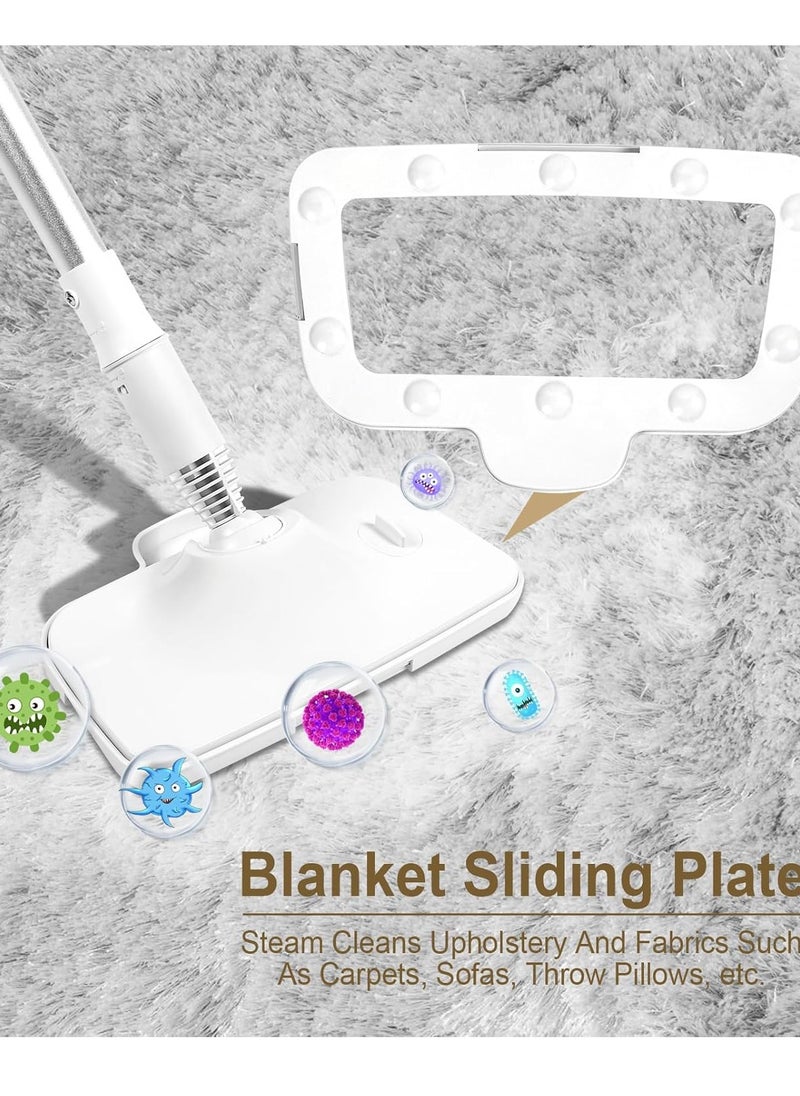 ET-LIFE 12 Piece Steam Mop Set for Floor Cleaning with Detachable Handheld Steam Engine with 6-in-1 Multi-Attachment Steam Cleaner for Hardwood Floors, Clothing, Windows, Furniture, Carpet Cleaning, Home Range Hood Cleaning White  - Image 2