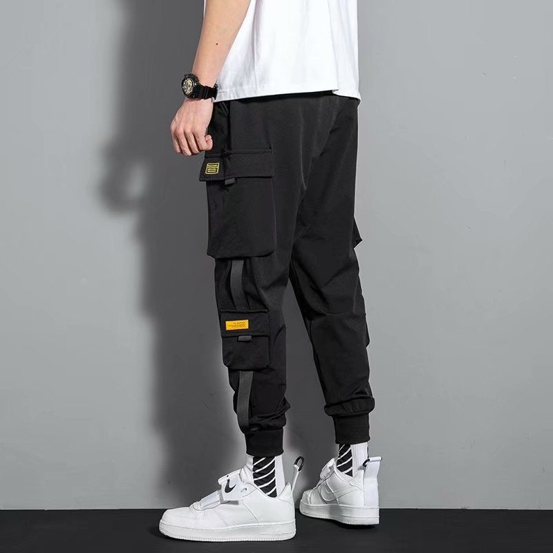 Leg-Tie Cargo Pants For Boys In Autum, Youth Autum Casual Pants, Korean Style Junior High School Students' Trendyy Versatile Sports Pants - Image 4