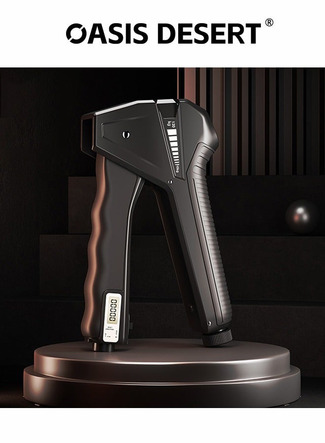 صحراء الواحة مُدرب الإمساك وزن 10-120 كجم من قوة اليد القابلة للضبط مُعزز الإمساك، مُعزز الإمساك بالساعد المُقوى بالمُضاد الرقمي - Image 1