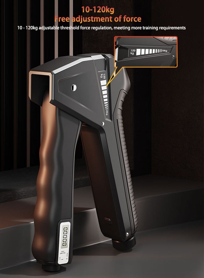 صحراء الواحة مُدرب الإمساك وزن 10-120 كجم من قوة اليد القابلة للضبط مُعزز الإمساك، مُعزز الإمساك بالساعد المُقوى بالمُضاد الرقمي - Image 3