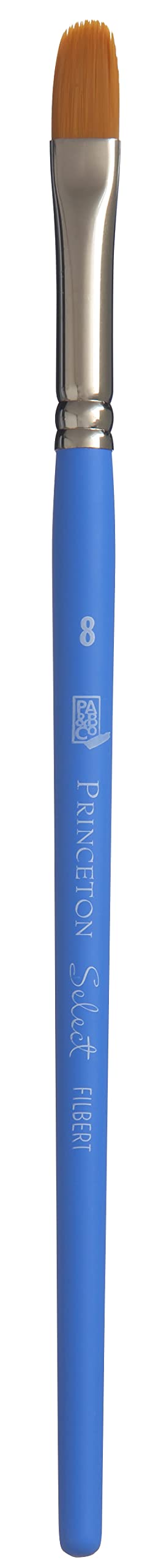 Princeton 3750FB8 Princeton Select Artiste Filbert Paintbrush Synthetic Size 8 Multicolor