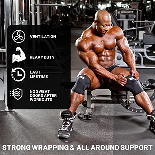 Schiek Sports Model 1170 Knee Sleeves - 5mm Neoprene Knee Compression Sleeves for Weight Lifting - Image 2