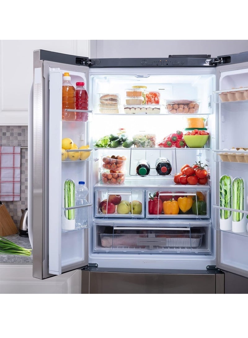 Premify 2 Pcs Herb Saver, Herbs Keeper for Refrigerator, Cilantro Storage Containers, Herb Saver Pod Keep Fresh & Green Vegetables, Mint, Parsley, Asparagus for 2-3 Weeks - Image 4