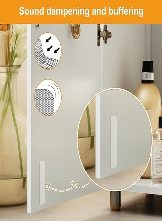 Bittern Wall Protector Rubber Stopper 10 Pcs Clear Round Door Knob Cover Self Adhesive Bumpers Guard from Doors Handle Door Stop Stick On Cabinet Furniture Corner Refrigerator (Pack OF-10) - Image 2