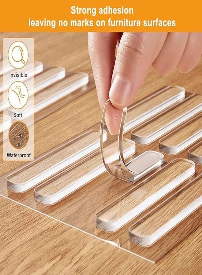 Bittern Wall Protector Rubber Stopper 10 Pcs Clear Round Door Knob Cover Self Adhesive Bumpers Guard from Doors Handle Door Stop Stick On Cabinet Furniture Corner Refrigerator (Pack OF-10) - Image 4