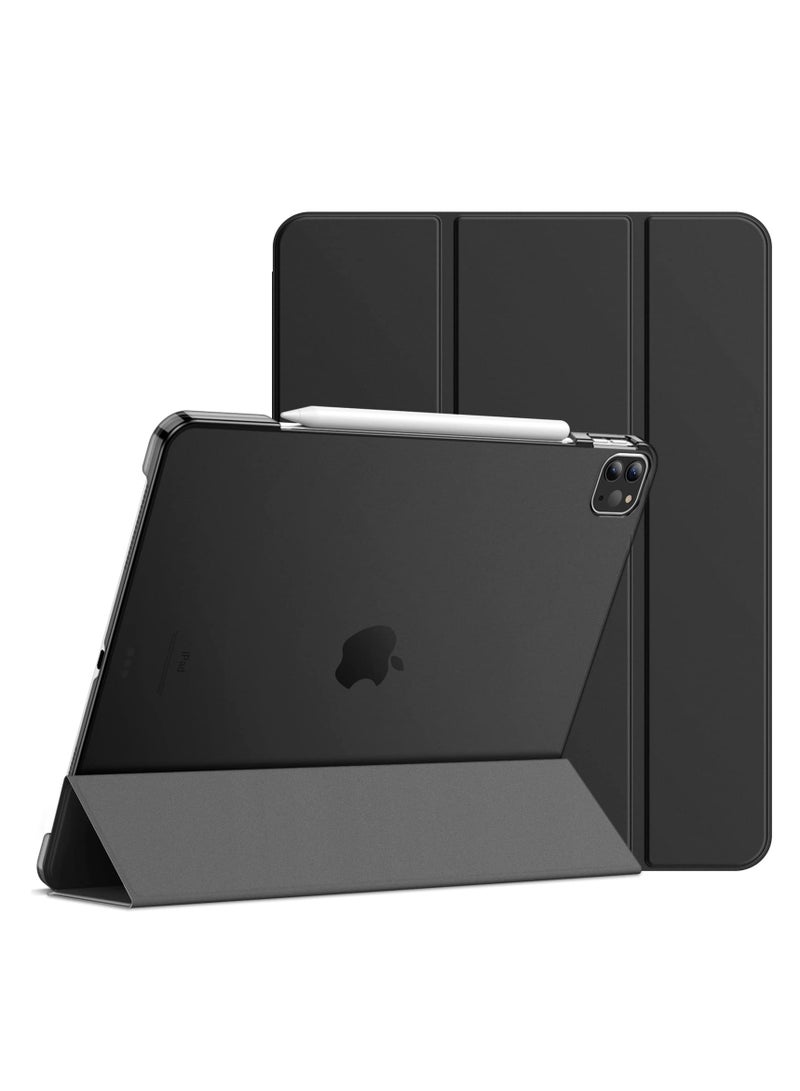 Jetech Case for Ipad Pro 12.9 Inch (2020 and 2018 Model 4th and 3rd Generation) Compatible With Pencil Cover Auto Wake and Sleep Black - Image 1