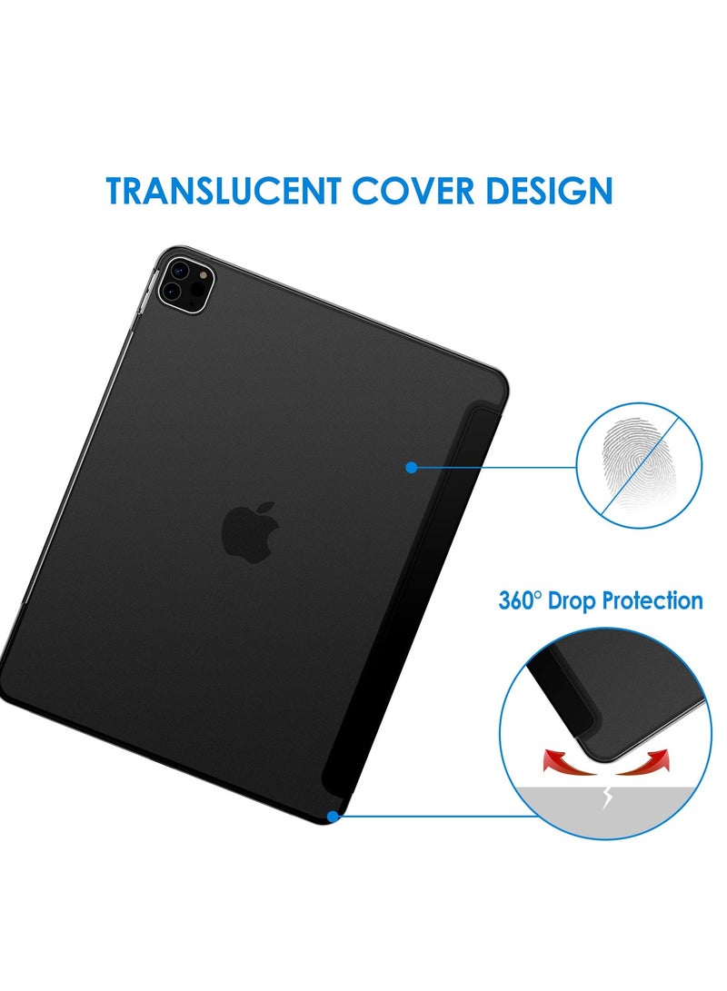 Jetech Case for Ipad Pro 12.9 Inch (2020 and 2018 Model 4th and 3rd Generation) Compatible With Pencil Cover Auto Wake and Sleep Black - Image 4