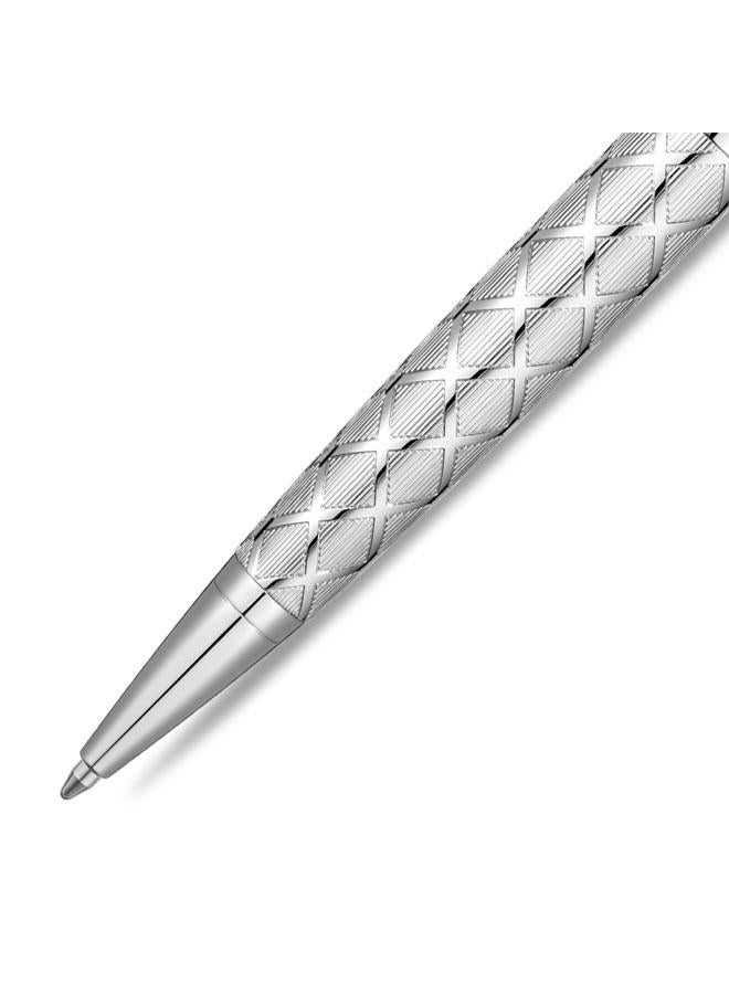 CERRUTI 1881 Silver Patterned Ballpoint Pen Elegant Design - Image 3