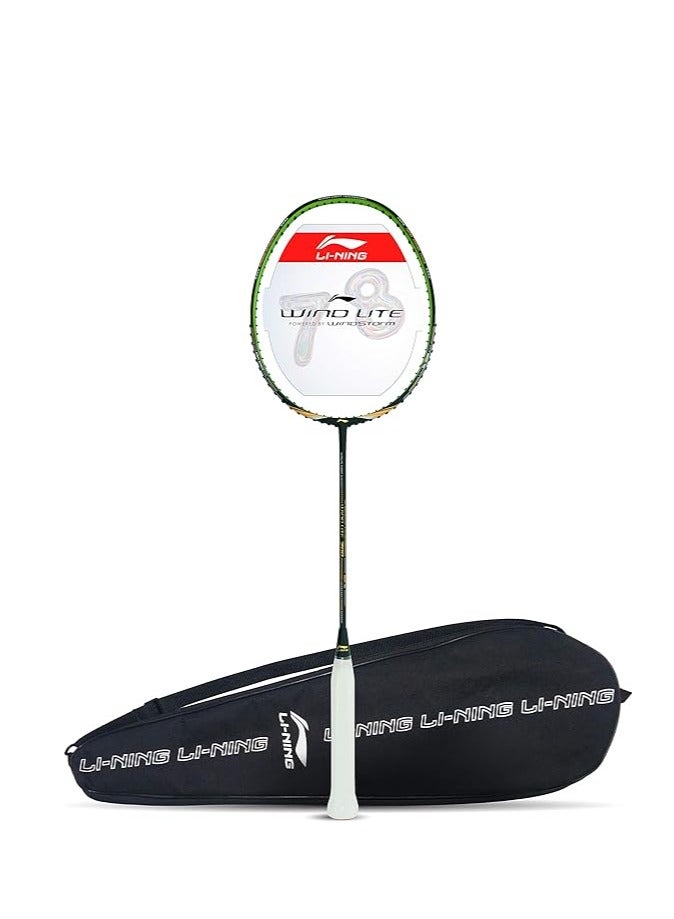 لي-نينج مضرب كرة الريشة Wind Lite 700 من ألياف الكربون غير المربوطة مع غطاء كامل s1 - Image 1