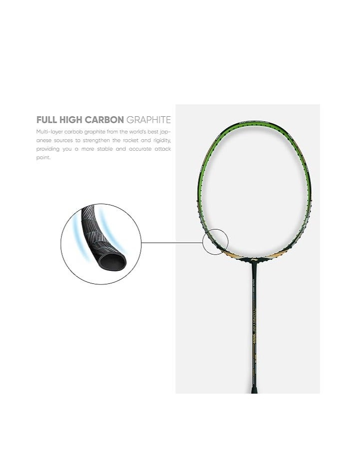 لي-نينج مضرب كرة الريشة Wind Lite 700 من ألياف الكربون غير المربوطة مع غطاء كامل s1 - Image 5