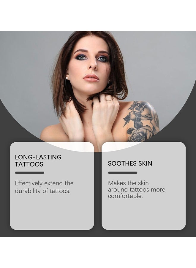 OceAura Maximum Strength Tattoo Cream, Tattoo Aftercare Lotion For New & Old Tattoos Body Moisturizer Tattoo Healing Repairing Cream, Daily Tattoo Lotion Color Enhancement, Skin Moisturizer For Women Men All Skin Types, 20g - Image 2