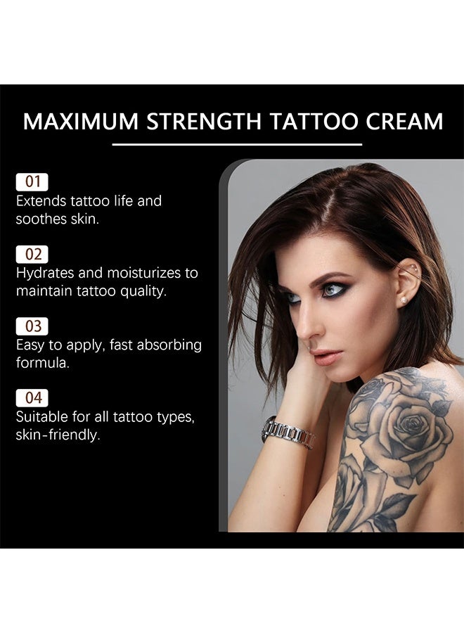 OceAura Maximum Strength Tattoo Cream, Tattoo Aftercare Lotion For New & Old Tattoos Body Moisturizer Tattoo Healing Repairing Cream, Daily Tattoo Lotion Color Enhancement, Skin Moisturizer For Women Men All Skin Types, 20g - Image 5