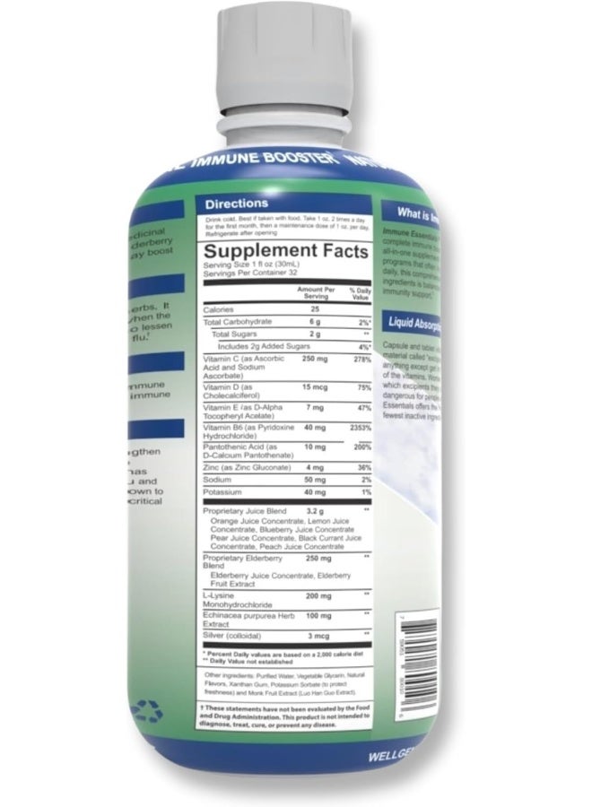 wellgenix Immune Essentials Liquid Supplement for Kids and Adults - Image 2