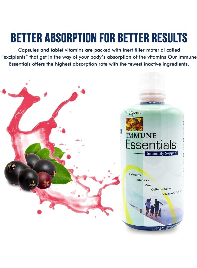 wellgenix Immune Essentials Liquid Supplement for Kids and Adults - Image 5