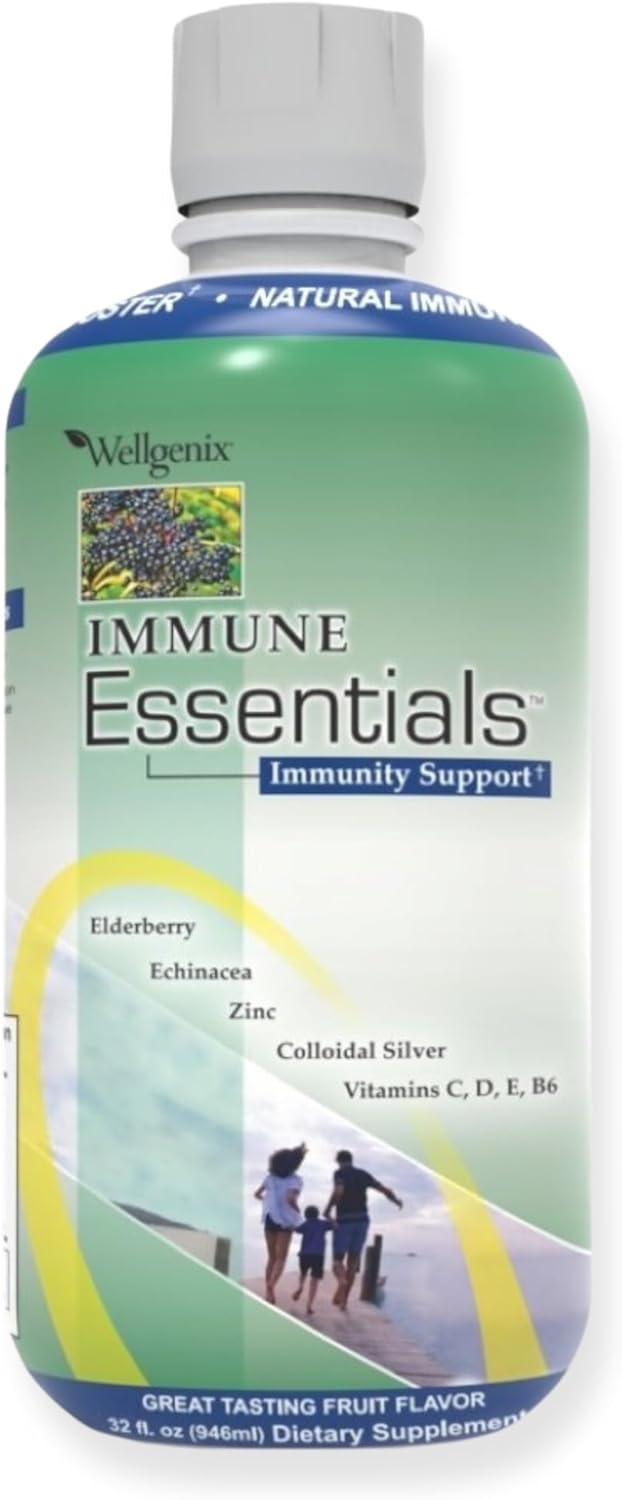 wellgenix Immune Essentials Liquid Supplement for Kids and Adults - Image 1