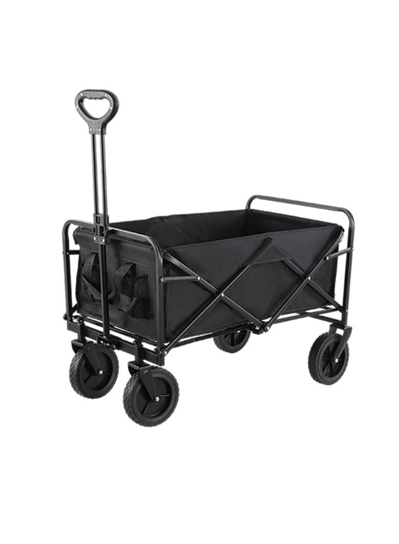 عام عربة العربة في الهواء الطلق عربة التسوق عربة نزهة قابلة للطي ضوء العربة المحمولة ، أسود (5 بوصات) - Image 1