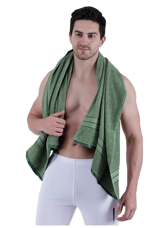 Dollar Bath Towel Cotton Soft, Large Size, 100% Cotton Towel - Highly Absorbent Size (75 X 150 Cm) for Men's and Women's 1 Piece Bath Towel (Dynasty Green) - Image 5