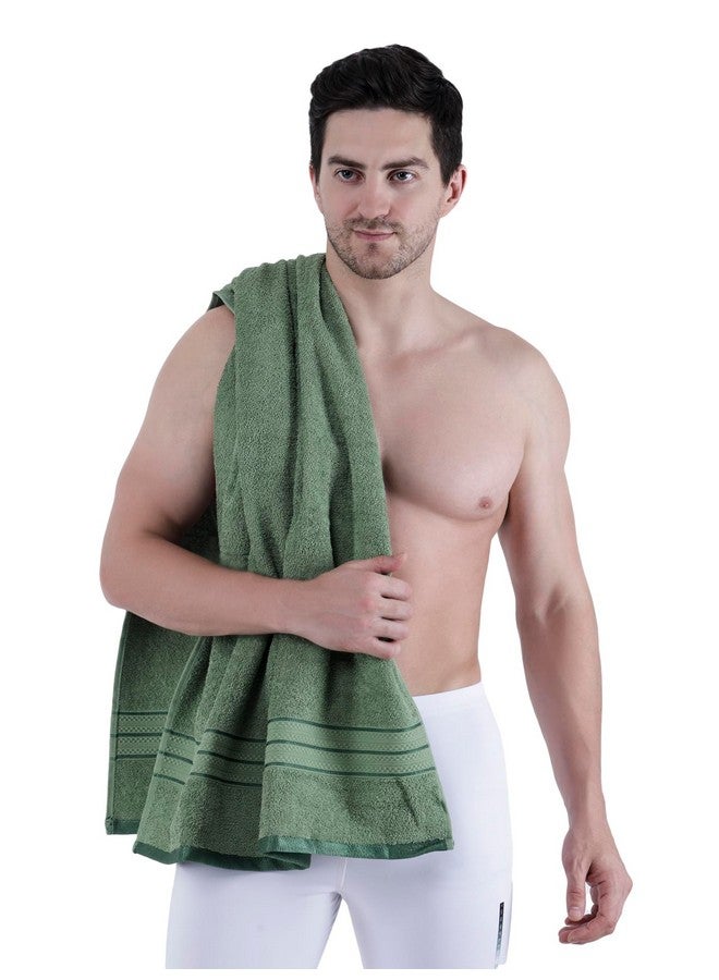 Dollar Bath Towel Cotton Soft, Large Size, 100% Cotton Towel - Highly Absorbent Size (75 X 150 Cm) for Men's and Women's 1 Piece Bath Towel (Dynasty Green) - Image 4