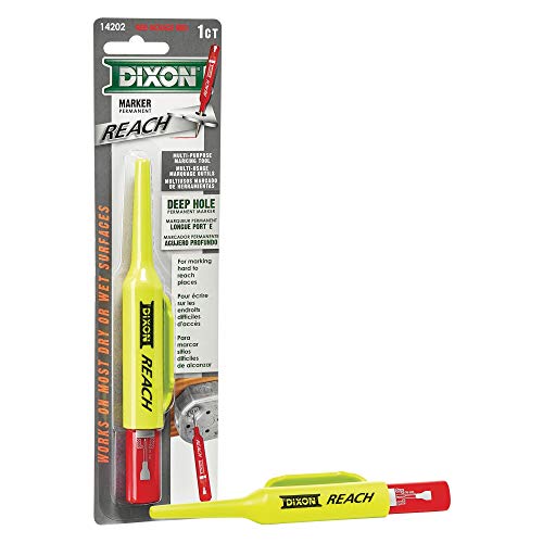 DIXON Industrial REACH- Deep Hole Permanent Marker, Red, 1-Count (14202) - Image 1
