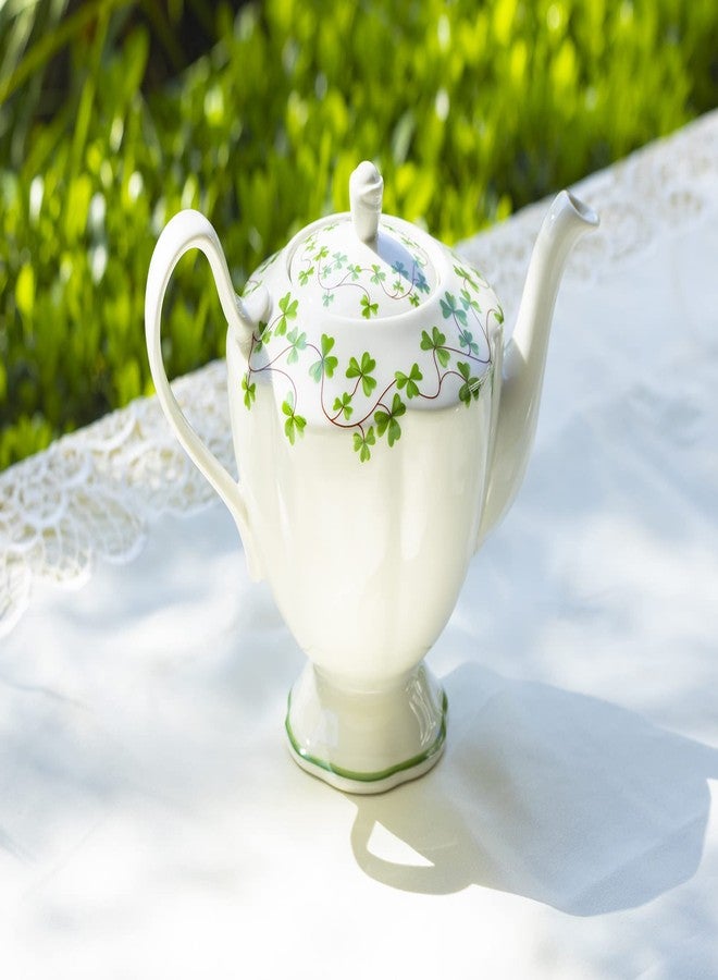 Grace Teaware Shamrock Fine Porcelain Teapot 32oz Capacity - Image 3