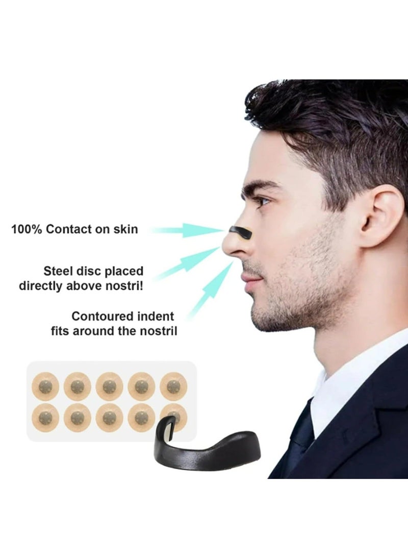 ZESTU 15 Count Magnetic Nasal Strips Snore Stopper Anti Snoring Device for Men & Women – Nose Breathing Strip, Nasal Dilator & Anti Snore Nose Magnet – Snoring Stopper Clip, Nasal Strips for Anti Snoring, Breathe Well Nasal Strips for Sleeping - Image 5