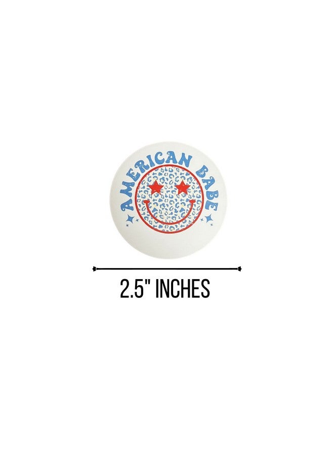 Lashicorn Freshie American Cardstock Cutouts Rounds 2.5” In Random Mix ; 12 Pk ; For Scented Aroma Beads Bake With Mold For Car Freshie Designs Red White And Blue 4Th Of July Independence Holiday Americana - Image 3