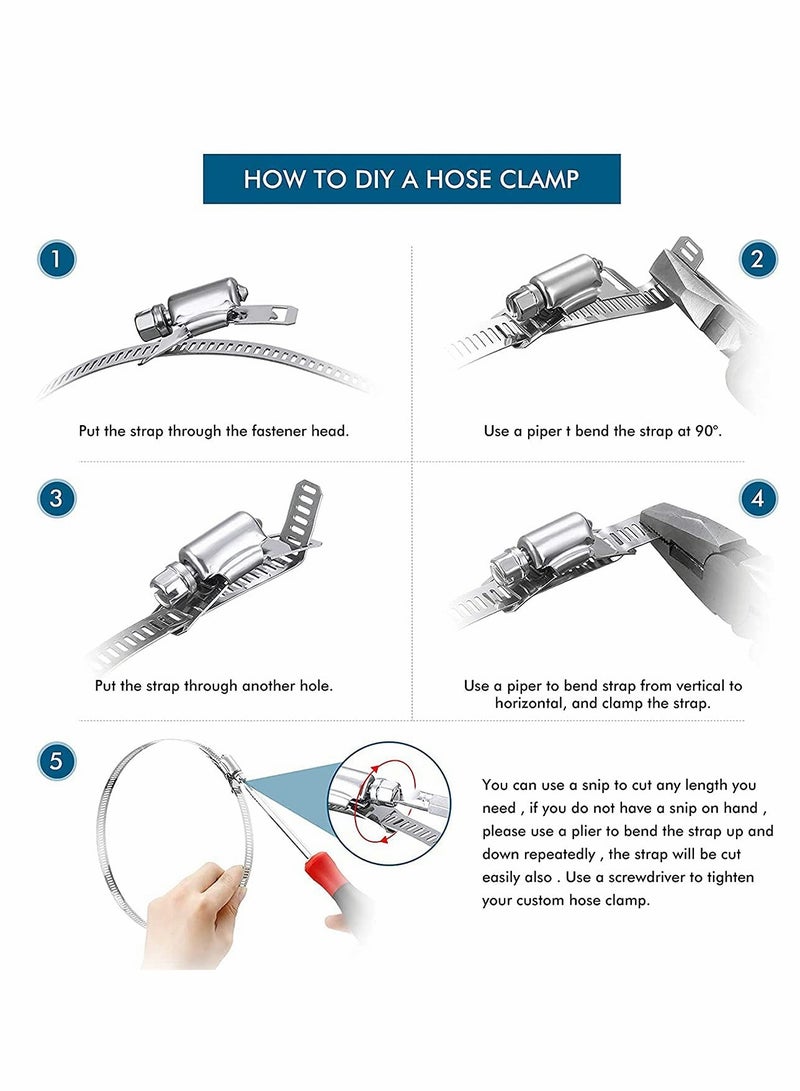 Clamps Hose Stainless Steel Worm Clamp - Image 4