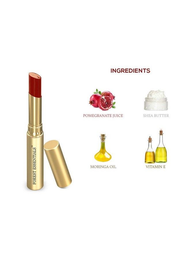 Forest Essentials - Tinted Lip Serum Madhu Rasa Anar Rasa ; Natural Moisturizing Lip Tint For Women ; Ruby Red Tint ; 2.2 G - Image 1