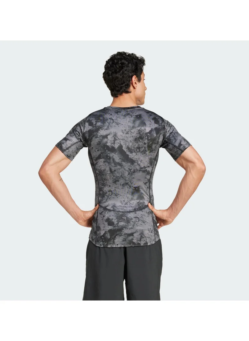 Adidas Techfit Aop T-Shirt