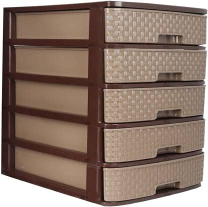 KDK 5 Layer Home SchoolOffice Plastic Desktop Storage Drawer Organizer Multicolor - Image 3