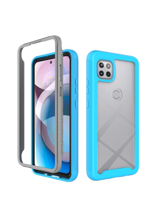 S-TOP Case For Motorola Moto One 5G Ace Starry Sky Solid Color Series Shockproof PC + TPU Protective Case - Image 1