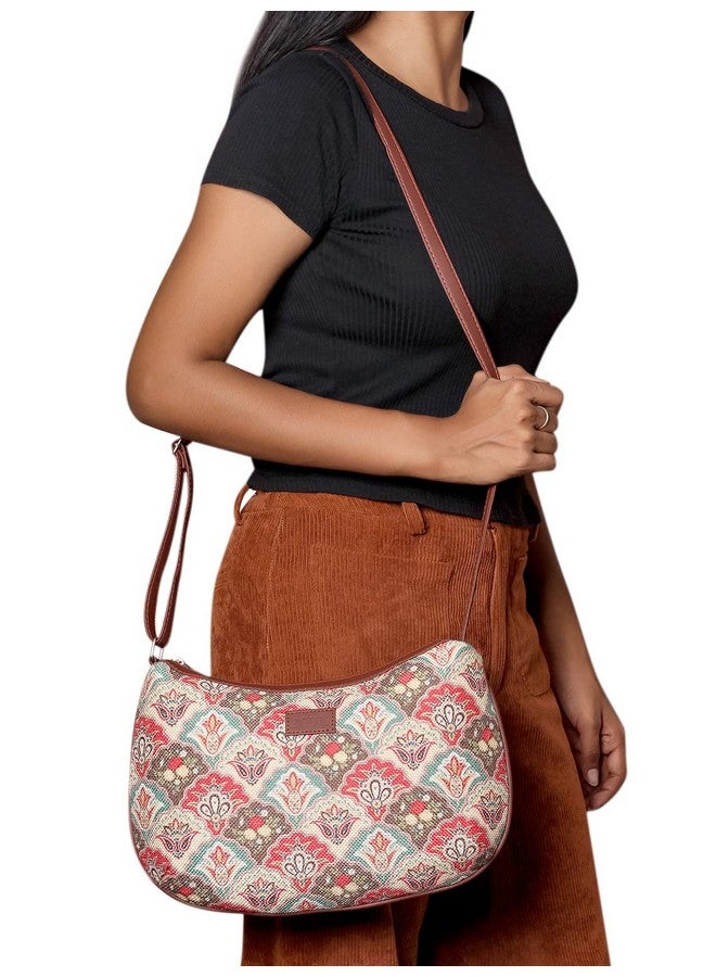 ZOUK حقيبة كتف متعددة الألوان من زوك مصنوعة من جلد نباتي معتمد من PeTA 100% للفتيات - Image 2