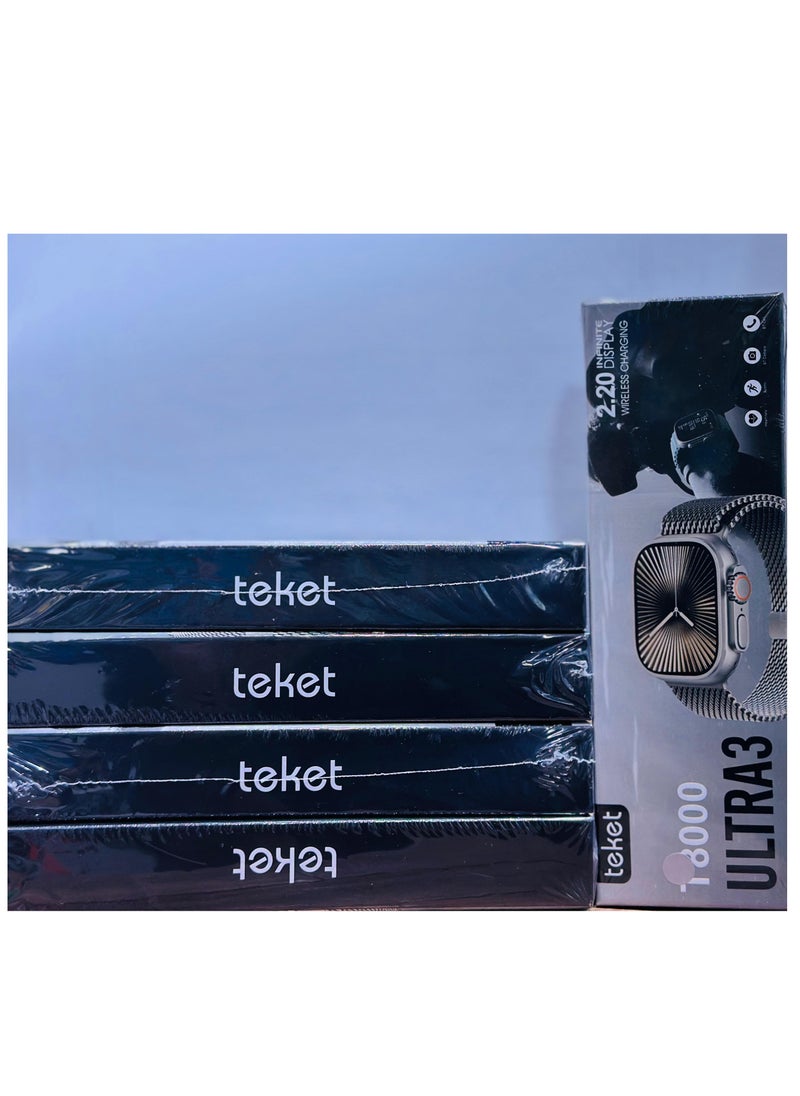 Generic - Teket T8000 Ultra 3: 5-Piece Smartwatch Combo – Style, Performance, and Value With Assorted colors. - Image 1