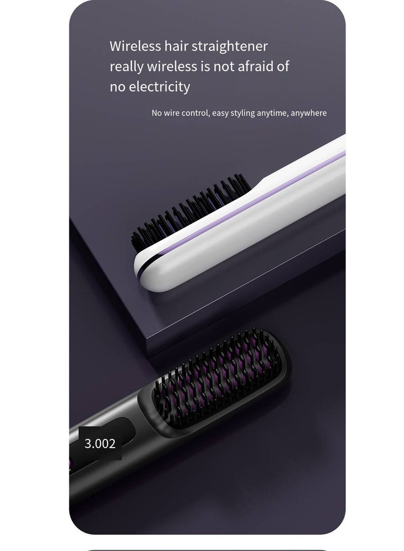 general Mini Ionic Straightening Comb – Travel-Friendly Straightener & Curler for Men/Women, Dual-Use Hair Styling Tool - Image 2