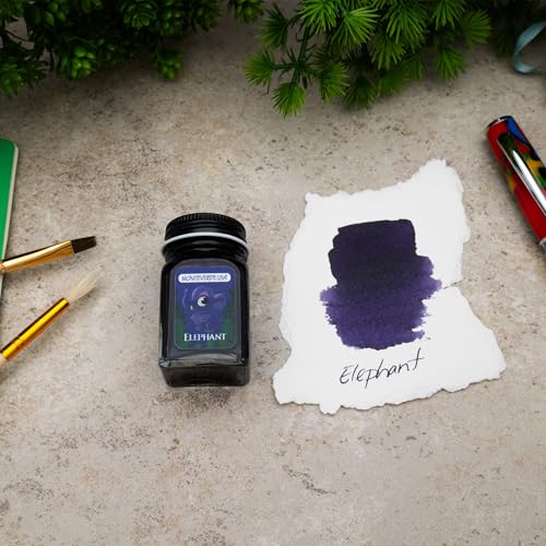 Monteverde USA Jungle Collection Elephant Ink – 30ml Bottle, Dark Blue Fountain Pen Ink, Premium Quality - Image 5