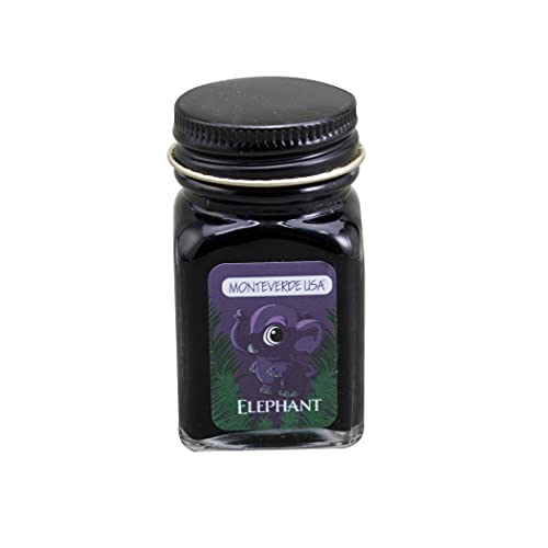 Monteverde USA Jungle Collection Elephant Ink – 30ml Bottle, Dark Blue Fountain Pen Ink, Premium Quality - Image 2