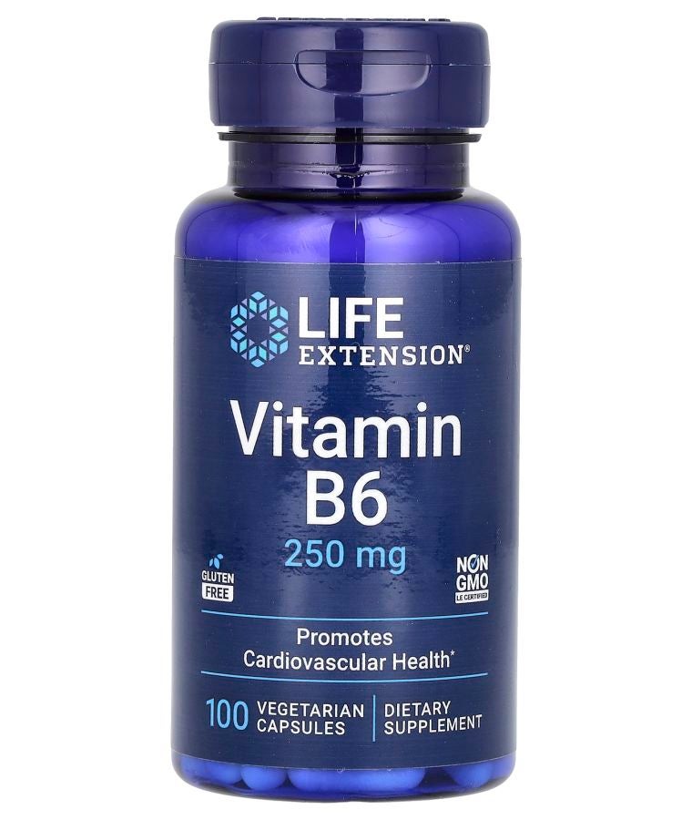 فيتامين ب6 250 ملغ 100 كبسولة نباتية