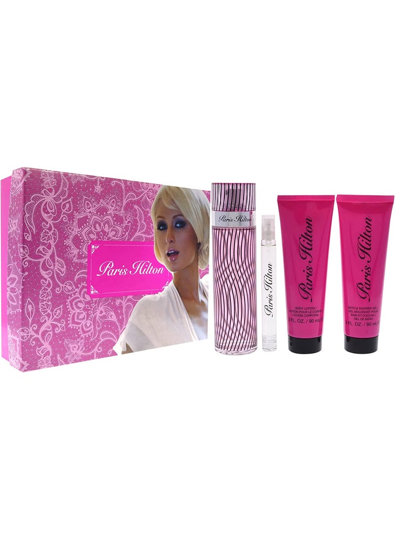 باريس هيلتون مجموعة باريس هلتون نسائي 100مل عطر + 10مل عطر + 100مل لوشن + 100مل لوشن - Image 1