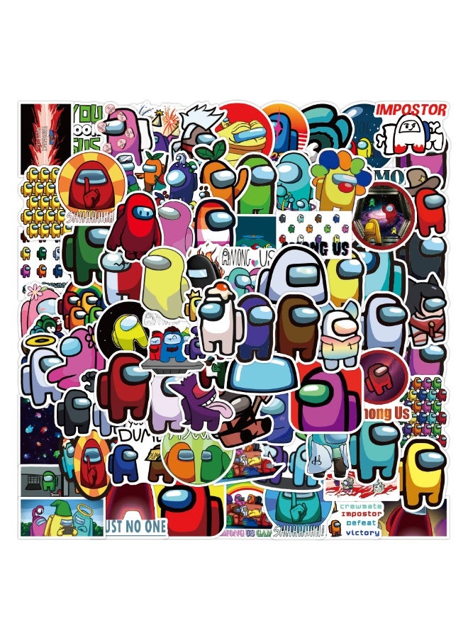 NIBEMINENT 50 Pcs AMONG US Deco Kit Waterproof Stickers, High Definition Printing Bright Colors, Suitable for Laptop Skateboard Luggage Water Bottle Guitar DIY - Image 2