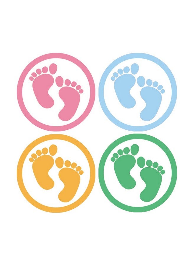 Besttile Baby Showerbirthday Party Favor Stickersthank You For Celebrating Stickers1.5 Inch Baby Footprint Envelope Seals For Invitation504 Pcs Per Pack - Image 3