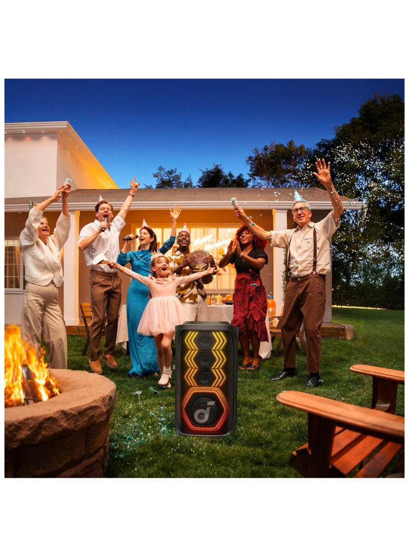 Soundcore AI Karaoke Portable Wireless Party Speaker with 200W Sound, 12hr Playtime, Rave 3s Black - Image 2