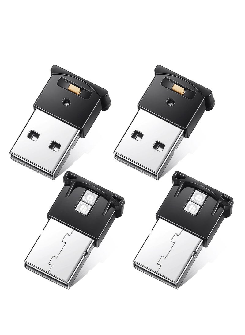 كابتن تيك ضوء محيطي USB ، إضاءة ليلية زخرفية متعددة الوظائف ذات إضاءة عالية منخفضة الطاقة RGB ، إضاءة ليلية قابلة للتعديل ، 8 ألوان إضاءة محيطية LED مناسبة للكمبيوتر لوحة مفاتيح السيارة والمكتب المنزلي (4 قطع) - Image 1