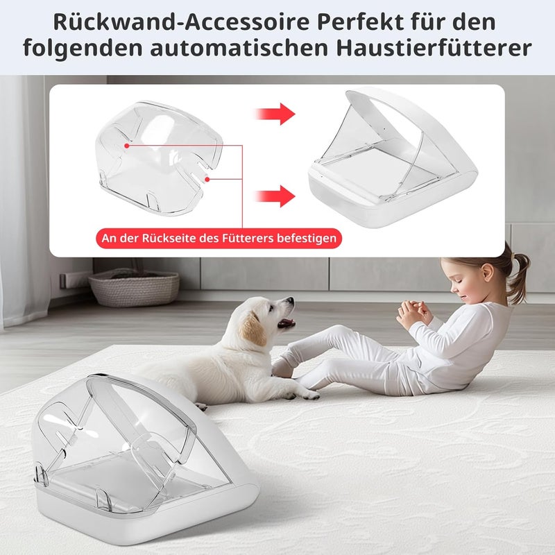 Baofum Back Cover for Automatic Microchips Cat Feeder - Prevents stubborn pets from eating from the back of the feeder - Image 5