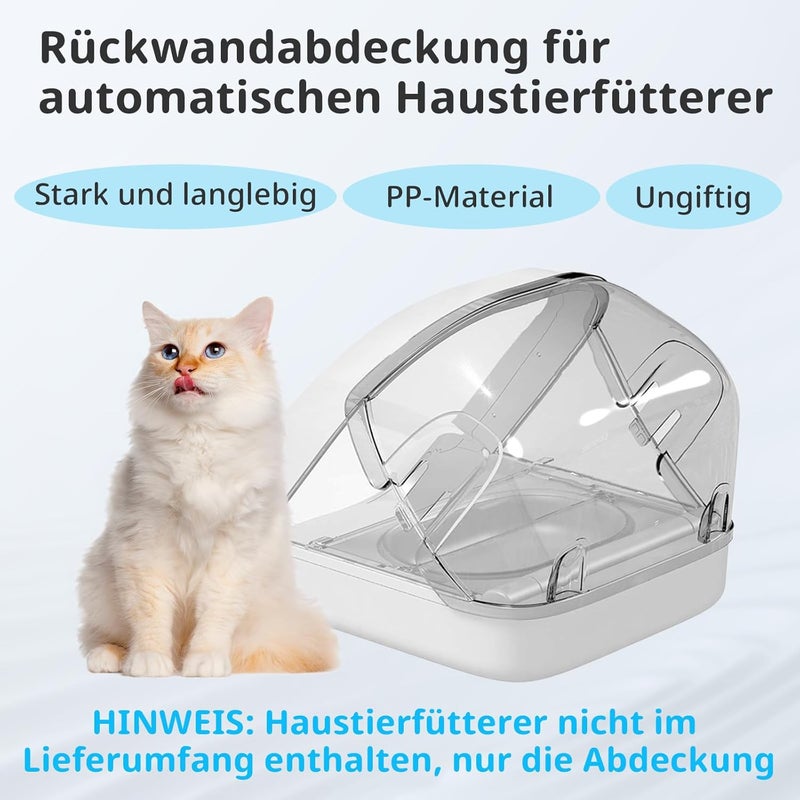 Baofum Back Cover for Automatic Microchips Cat Feeder - Prevents stubborn pets from eating from the back of the feeder - Image 3