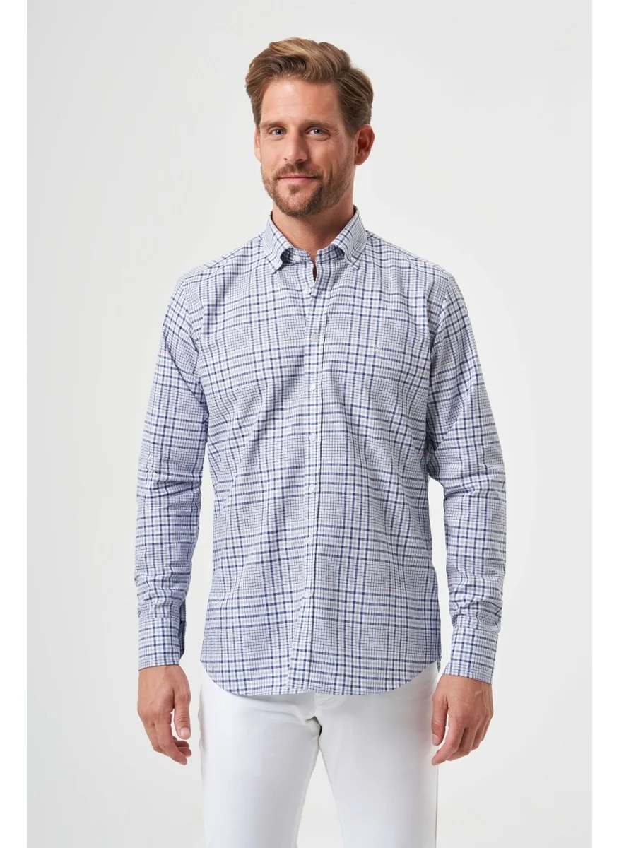 Bisse Men's Regular Fit Pasha Collar Sports Shirt GRAY GM23Y231031_D55