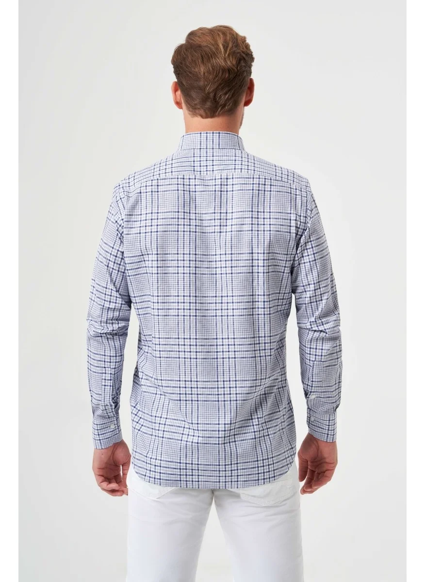 Bisse Men's Regular Fit Pasha Collar Sports Shirt GRAY GM23Y231031_D55
